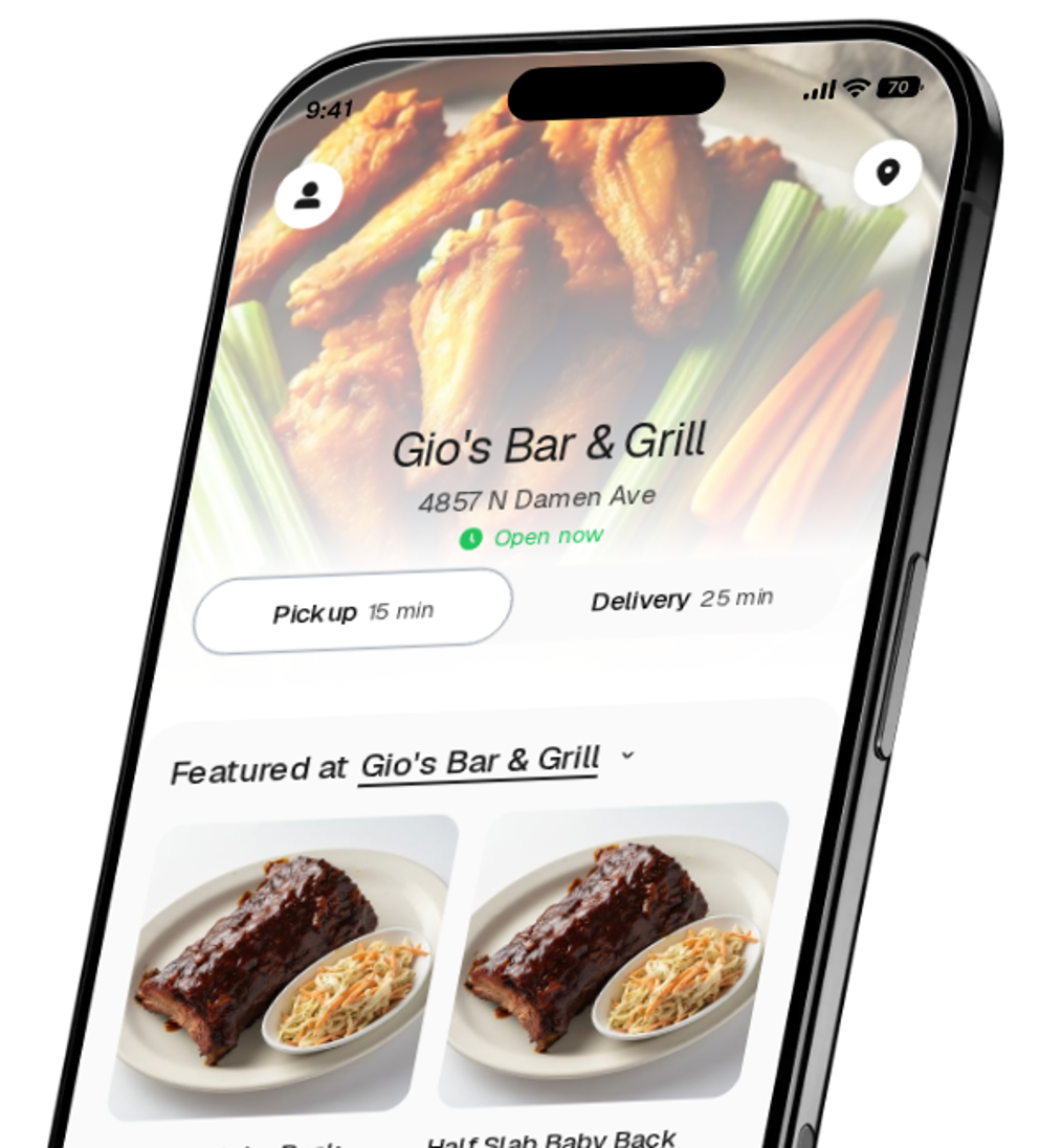Gio's Bar & Grill app preview