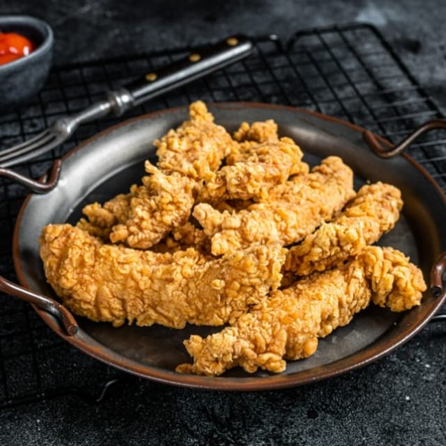 Chicken Tenders with Fries.