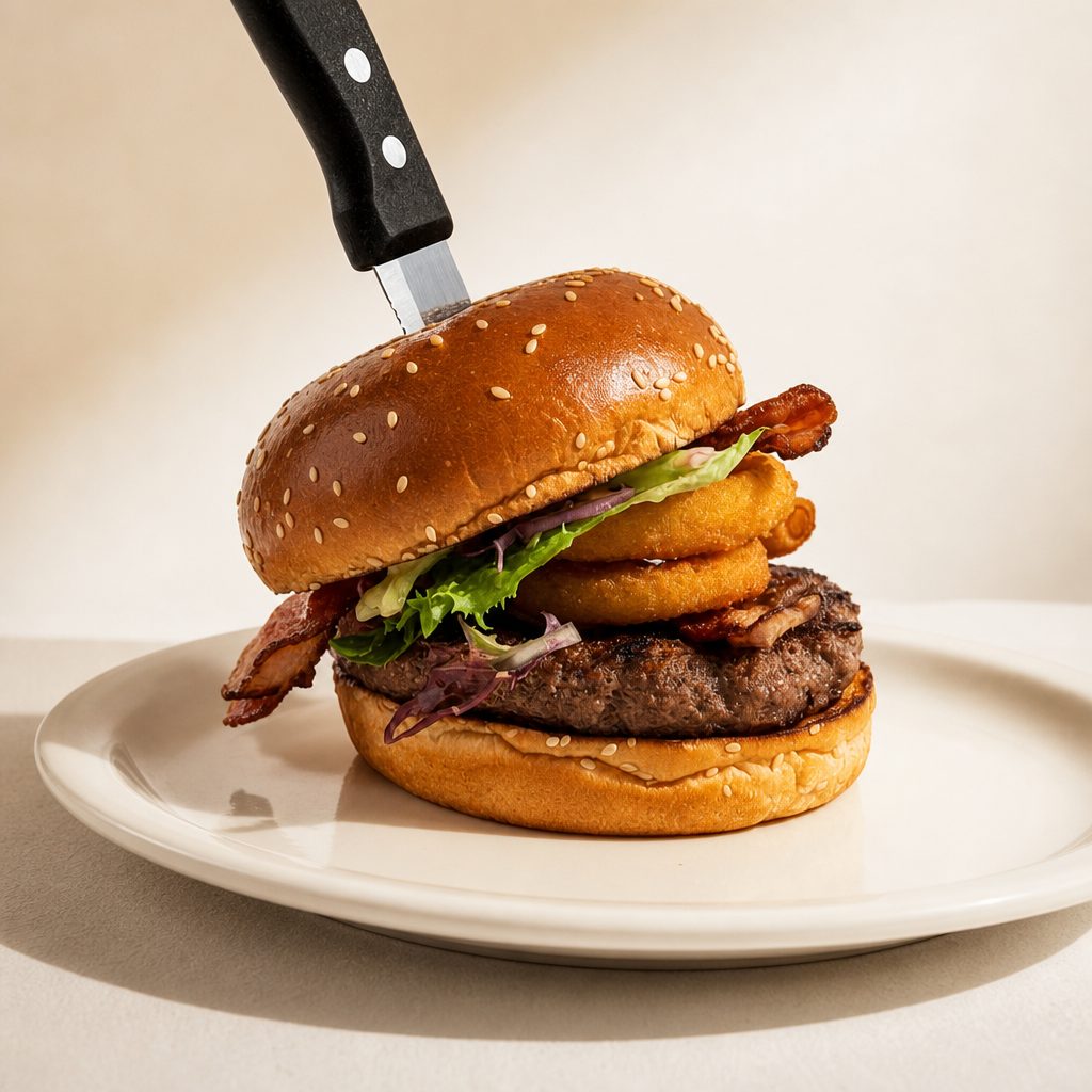 Blue Collar Truffle Burger.