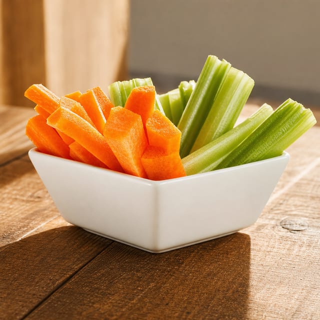 Carrots and Celery Sticks.