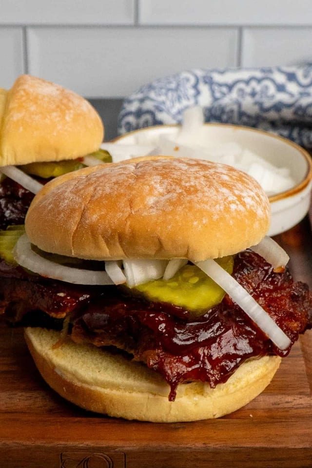 Boneless BBQ Ribs Sandwich